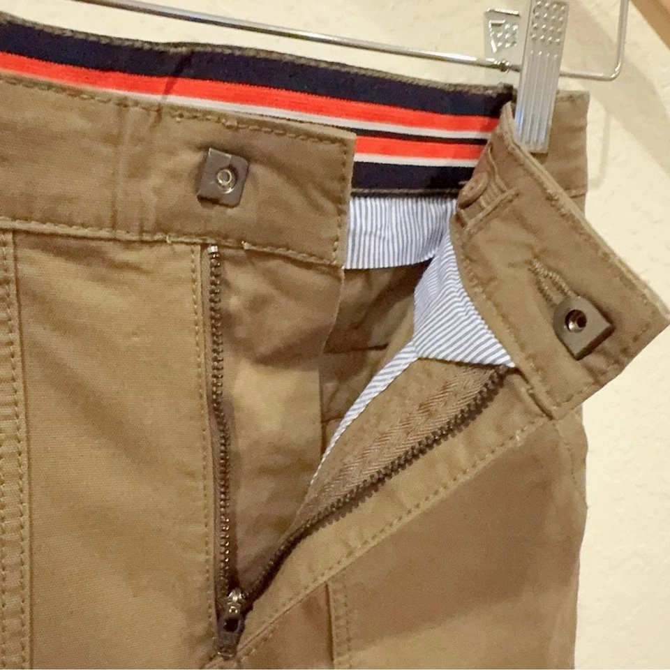 Jacadi Olive 绿色棉质工装裤全新带标签男童 8A 码 — 第 4/4 张图片