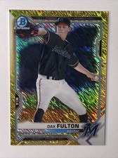 2021 Bowman Chrome Prospects Gold Shimmer Refractor Dax Fulton #BCP-32