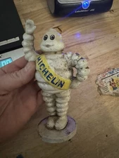 Michelin Tire Man Piggy Bank Car Truck Auto Cast Iron Goodyear Collector METAL