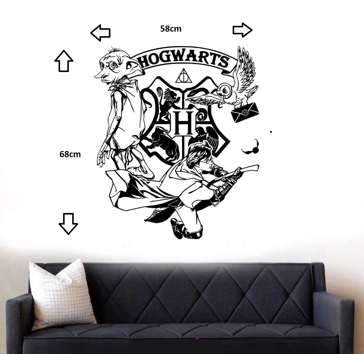 Harry potter Hogwarts Mural Wall Art Sticker/Decal
Opens in a new window or tab
