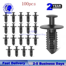 100Pcs 7mm Plastic Fender Liner Rivet Push Type Clip Retainer for Mercedes-Benz