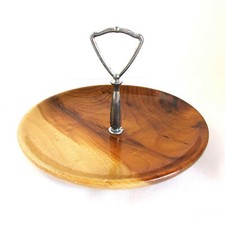 MCM Vintage MYRTLEWOOD Tidbit Snack Tray w metal handle 8.5x5" tall FREE SH