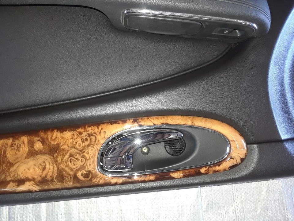 2004-2007 JAGUAR XJ8 BLACK FRONT RIGHT DOOR PANEL HANDLE TRIM 04 05 PASSENGER Foto 3 de 4