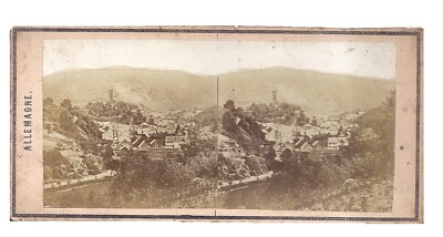 Original Stereo Photo c1860 Germany Germany Eppstein West 