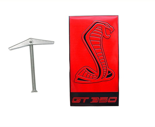 Front Hood Grille Badge Grills Emblem Trim for Mustang Metal GT350 - Foto 17 di 27