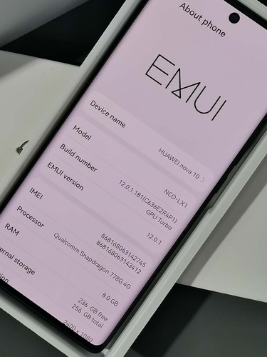 Huawei nova 10 Unlocked EMUI 12 (Europe) 50MP Snapdragon 778G 4G 6.67" Phone - Zdjęcie 9 z 14
