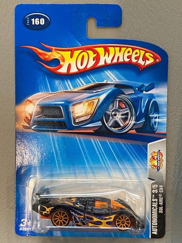 Lote de 6 tarjetas azules Hot Wheels Sol-Aire CX4 #'S 983 042 153 739 555 160 Hawk - Imagen 3 de 6