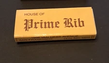 House of Prime Rib Match Box