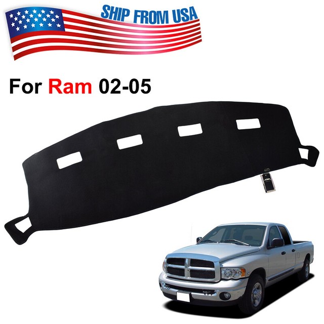 Black Dash Mat Cover For Dodge Ram 1500 2500 3500 Dashboard Cover