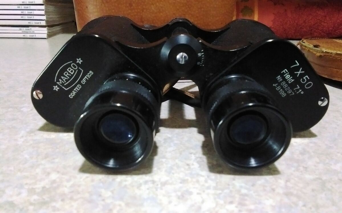 Vintage Marbo Coated Optics 7X50 Field Binoculars w/Case