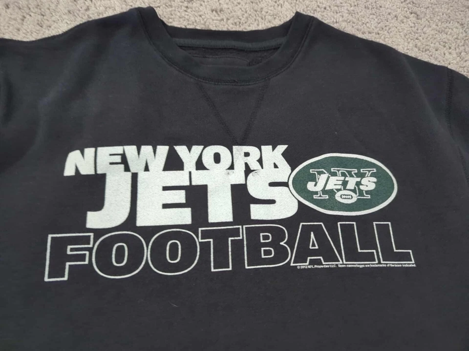 Sudadera New York Jets Para Hombre Grande NFL Comida Chatarra Negra Fútbol Foto 2 de 4