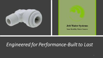 John Guest RO Male Elbow Water Fitting (1/4'' QC x 1/8'' NPT)