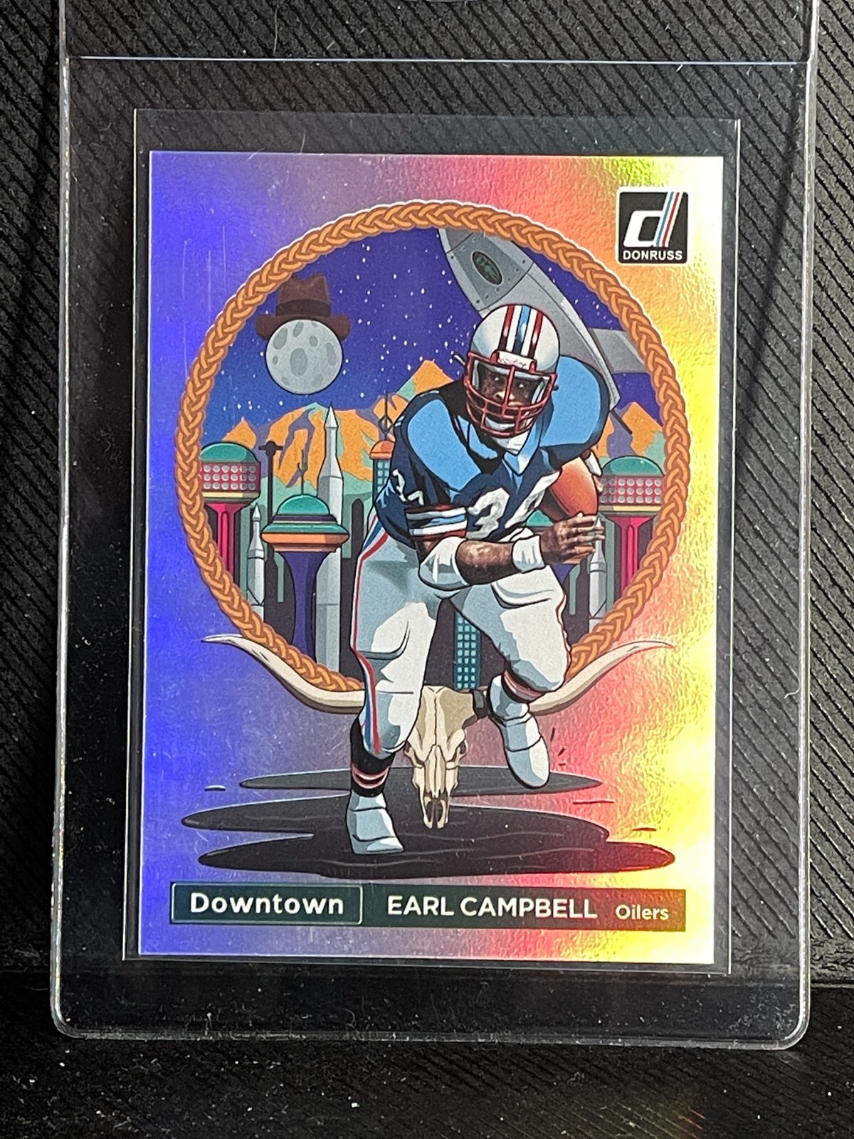 2022 Donruss Earl Campbell Downtown RARE SSP 1st Downtown 🔥 Houston OILERS