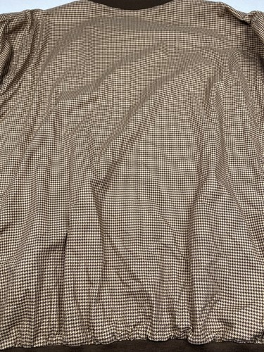 Vintage Ralph Lauren Polo Golf Houndstooth Windbreaker Brown Jacket Size Large - Picture 11 of 21