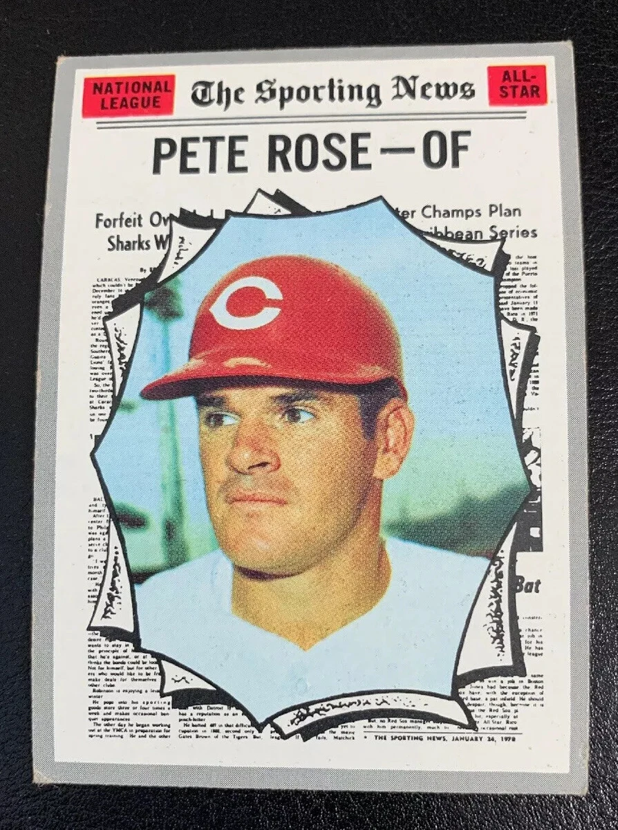 1970 Pete Rose All Star # 458 Cincinnati Reds Topps Baseball Card HOF | eBay