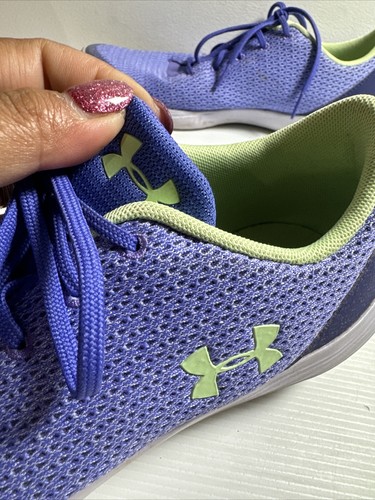 UNDER ARMOUR Size 40 Women’s Sneakers Blue Green Runners Shoes Lace Up Casual - Picture 10 of 12