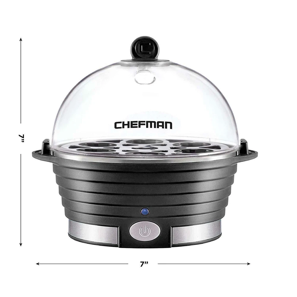 Chefman Egg Cooker Electric Countertop Modern Stylish Design Six Capacity ~ New