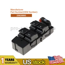 New Driver Side Master Power Window Switch For Chevrolet Impala 09-16 25828893