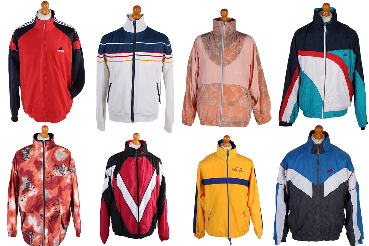 TRACKSUIT TOPS JACKET VINTAGE ADIDAS PUMA REEBOK NIKE ETC JOB LOT