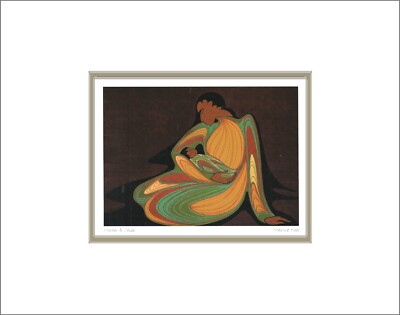 MOTHER & CHILD - Baby by Soiux artist Maxine Noel  - 11'' x 14''  Matted print