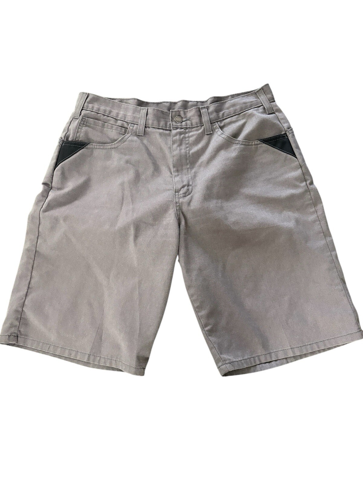 Dickies Men's Durable Work Shorts in Gray - Size 32 Waist