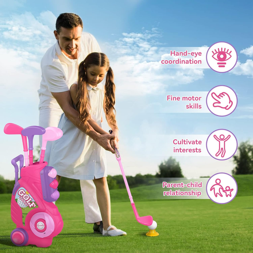 Toys for 2 3 4 5 Year Old Boy Girl Christmas Bithday Gift- Toddler Golf Set Toy - Picture 7 of 9