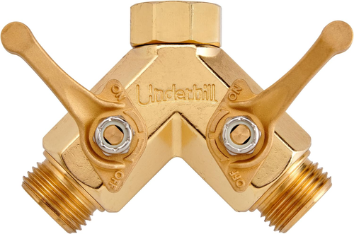Garden Y Hose Splitter 2 Way, Heavy Duty Bib Faucet Spigot Connector with Water - Picture 12 of 12