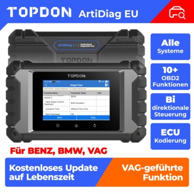 TOPDON Artidiag EU Für Mercedes Benz Profi OBD2 Diagnosegerät Scanner ECU Coding