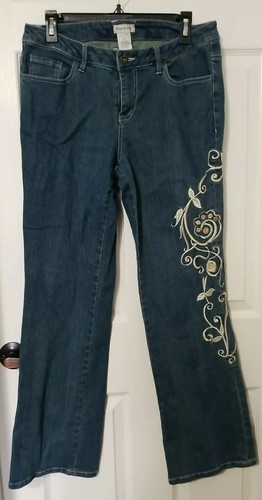 Main Embroidered Bootcut Jeans size 
