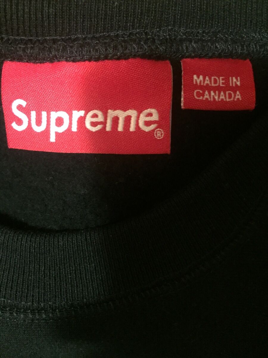 Supreme Box Logo Crewneck Sweater Hoodie (2015) Black Size M Supreme Box Logo Crewneck Sweater Hoodie (2015) Black Size M