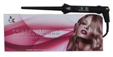 KOR 9/18MM PROFISIONAL BLACK TOURMALINE HAIR CURLER 3 Year LMT Warranty