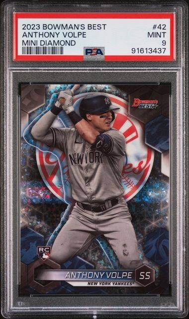 2023 Bowman's Best - Mini-Diamond Anthony Volpe /299 (RC) PSA 9