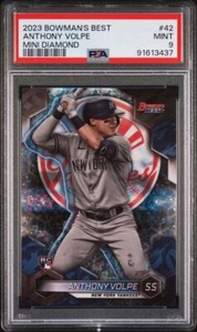 2023 Bowman's Best - Mini-Diamond Anthony Volpe /299 (RC) PSA 9