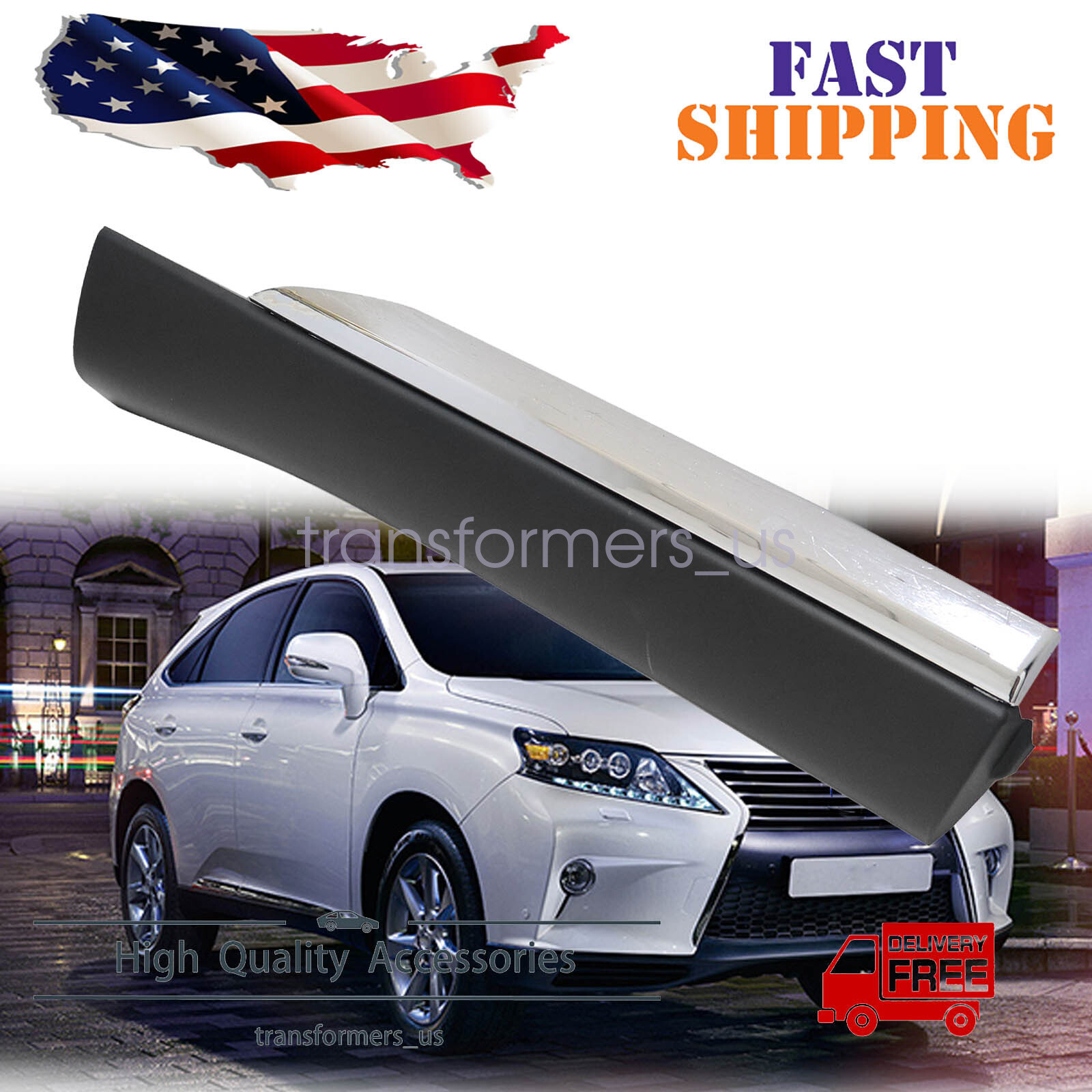 2010-15 Lexus RX350 RX450h Rear Lower Passenger Door Molding 750750E010