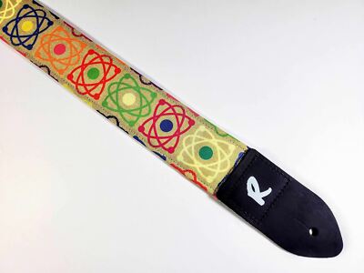 Nuclear Guitar Strap - Geeky Electron Neutron Guitar Strap-Science Guitar Strap