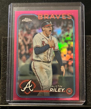 Austin Riley  2024 Topps Chrome - Pink Refractor - #84 - Braves