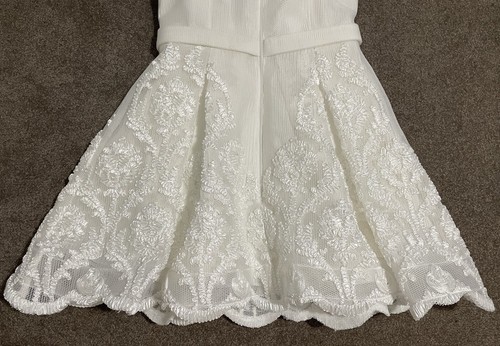 Jadore White Mini Strapless Sweetheart Bridal Wedding Reception Hens Dress Sz 10 - Picture 8 of 8
