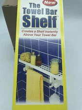 The Towel Bar Shelf - Easy Install - No Tools Required - Renter Friendly