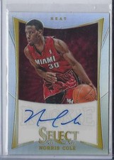 NORRIS COLE 2012-13 SELECT PRIZM REFRACTOR AUTO RC #D 13/199