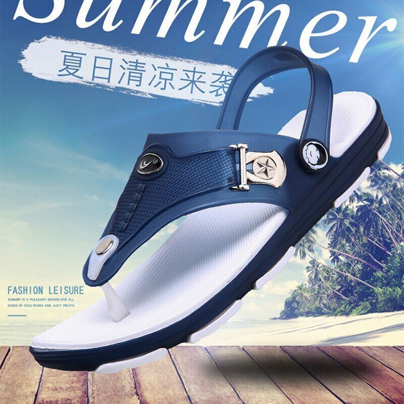 PANTOFOLA D’ORO Nuove scarpe casual piatte uomo infradito