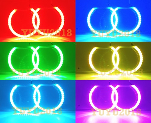 for Mazda 3 Axela BM BN 14-22 headlight RGB halo ring flash DRL angel eye BT App - Picture 60 of 62