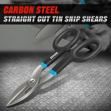 Heavy Duty Carbon Steel Straight Cut Tin Tinman Snip Sheet Metal Shears Scissors