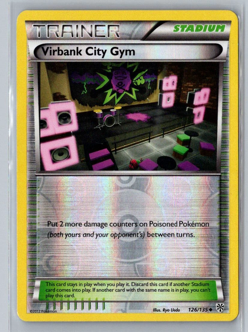 Plasma Storm #126/135 Virbank City Gym Black n White Promos #BW39 Reverse Holo
