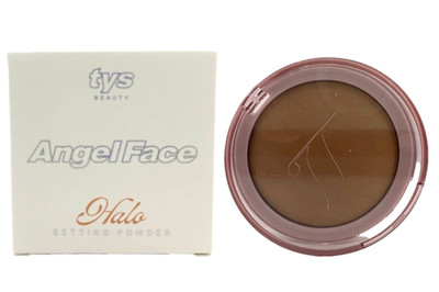 TYS Beauty Angel Face Setting Powder, Halo (Sheer Tan) - 0.31 oz (9g)