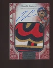 2025 Topps Sterling Red Ronald Acuna Jr Braves GU 4-Color Patch 2/3