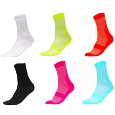 Men Cycling Breathable Moisture Wicking Quick Dry Professional Sports Socks