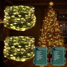 100LED Micro LED Lights 8 Modes with Twinkle String Light for Indoor Outdoor ...