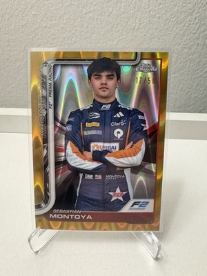 2025 Topps Chrome F2 Sebastian Montoya Prema Racing - Gold 17/50 #30