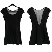 Urban Outfitters Cooperative Black Mesh Back Stretch Women's Dress Fit Flare XS
