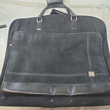 Vintage Diane von Furstenberg DVF Black Garment Travel Bag Suit Luggage Contrast
